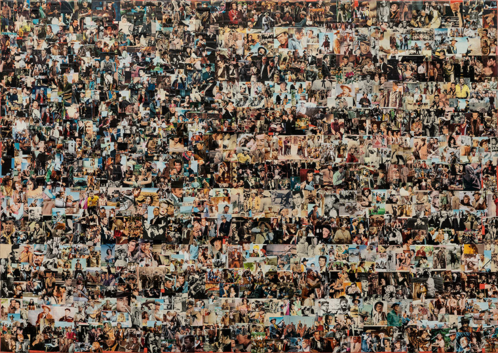 Martin Bronsema | 'stars'n'stripes | 2021 | collage on canvas | 70 x 100 cm |  2.200€