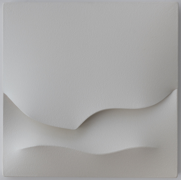 Giuseppe Amadio, 'Brosu', a white, minimalist abstract artwork.