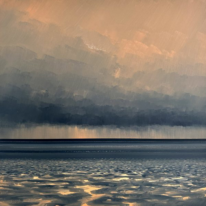 Jack Davies, Burnished Sea, oil on canvas, £3,250, Livingstone St Ives