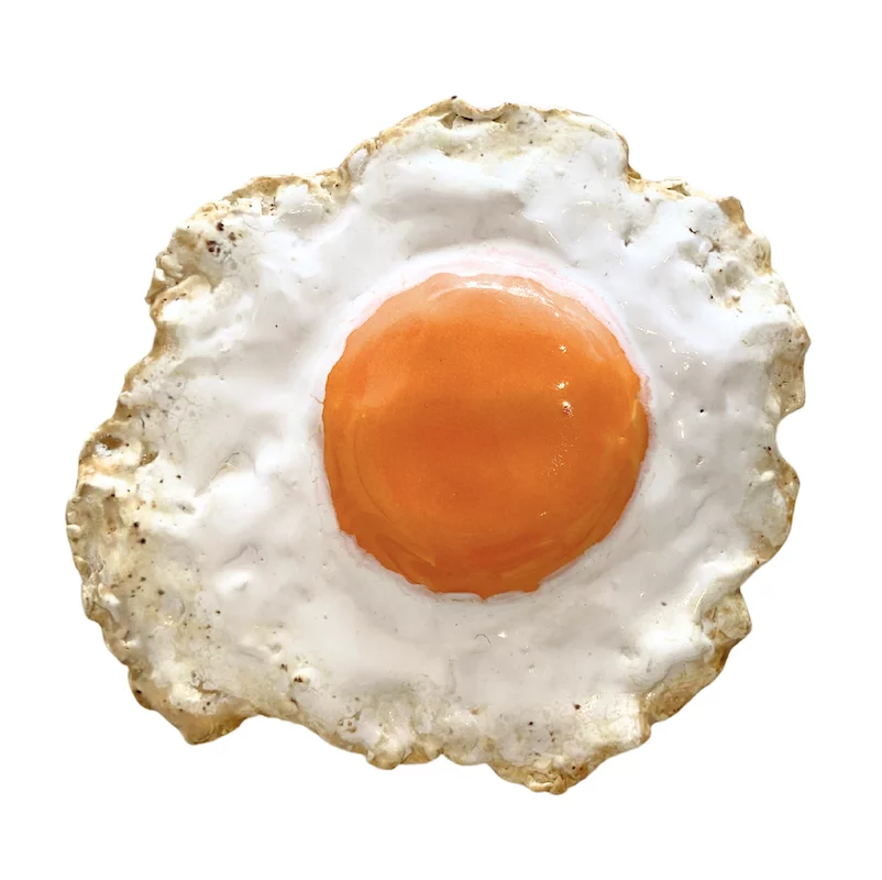 Holly English, Ostrich Egg, original ceramic wall sculpture, £325, Select Gallery