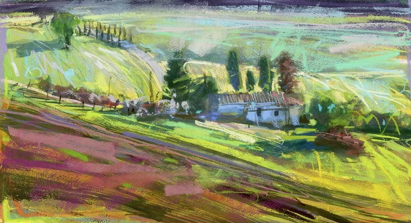 James Bartholomew, Gimiganono morning, Watercolour and Pastel, £1300, Mill House Gallery