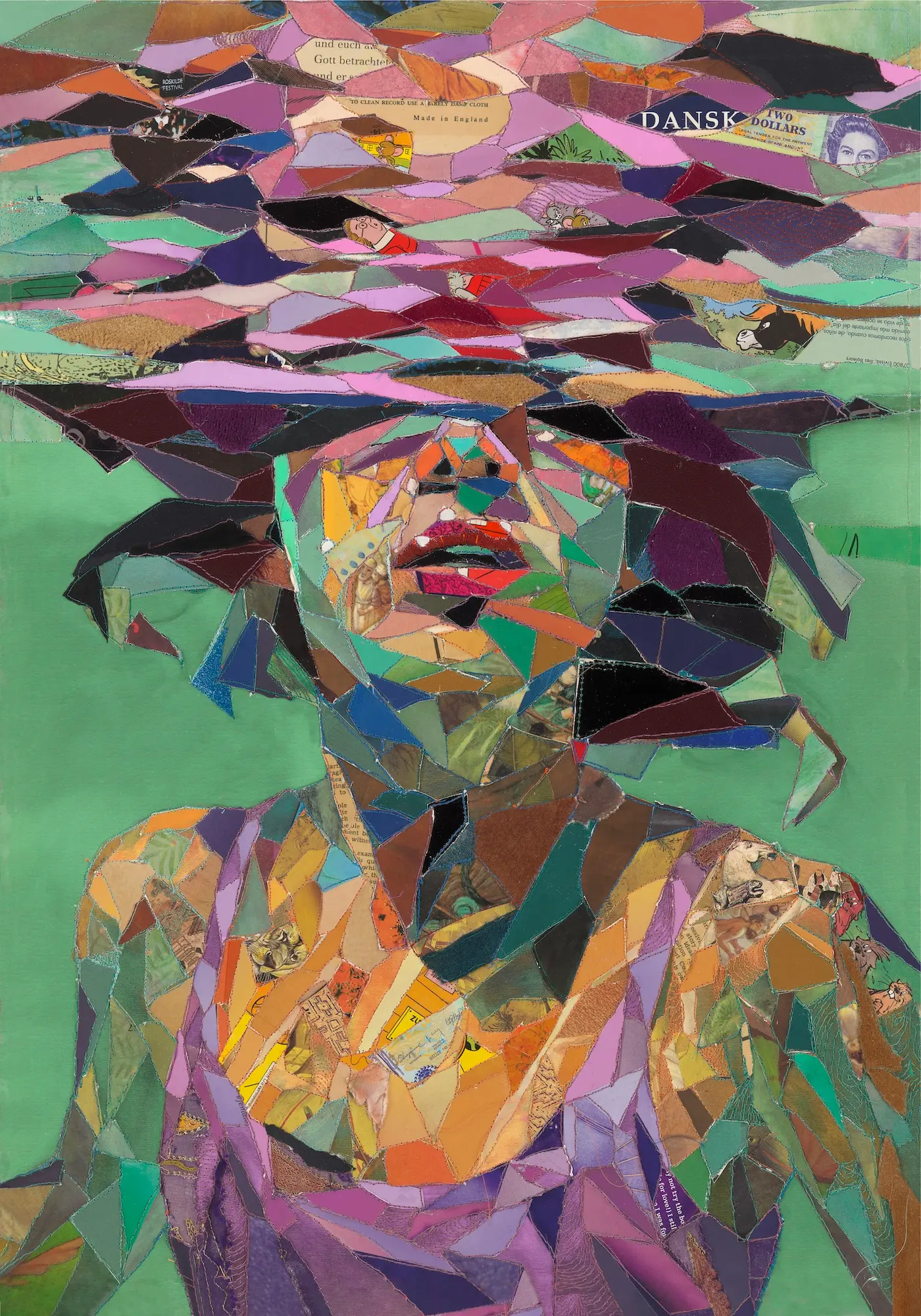 Ditte Sørensen, Submerged, 2025, Limited edition giclee print, signed and numbered, heavy structured cotton paper, framed, 13 out of 15, 57in x 42in, $3950, Unchained.Art Contemporary Gallery