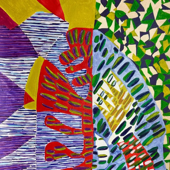 Kera Morgan, Botanical Frequencies, 2025, Mixed Media, 25 x 43in, $5600, NAVA Contemporary