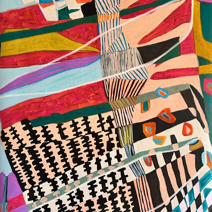 Kera Morgan, Of Earth & Essence, 2025, Mixed Media, 28.5 x 55in, $7200, NAVA Contemporary