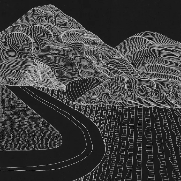 Ruth le Roux, Hills and Fields, 2023, Drawing on Paper, 24 x 18in, NAVA Contemporary